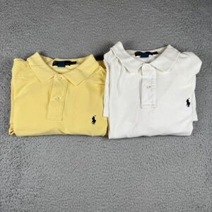 Lot of 2 Polo Ralph Lauren Short Sleeve Polo Shirts 2XL Cotton Mens